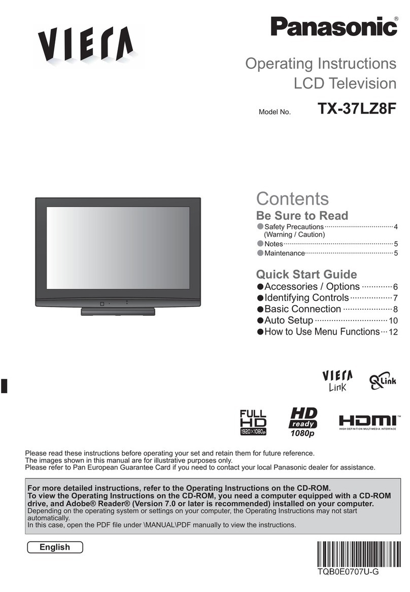 Panasonic TX-37LZ8F User manual