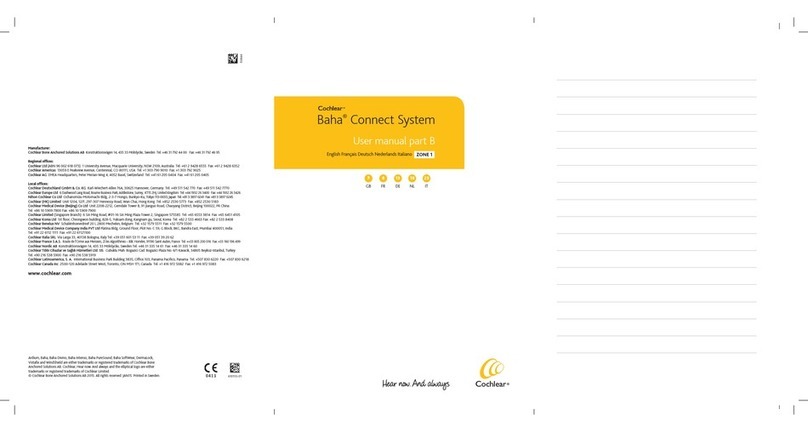 Cochlear Baha User manual