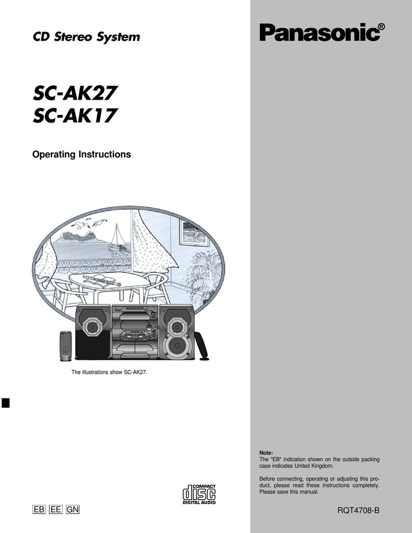 Panasonic SC-AK17 User manual