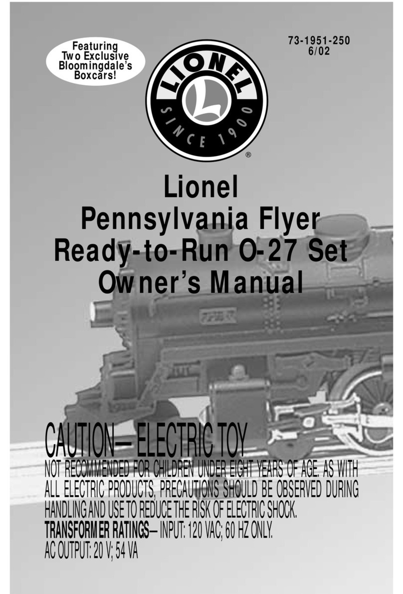 Lionel O-27 Santa Fe FT Passenger set owner's manual Lionel O-27 Santa Fe FT Passenger set owner's manual