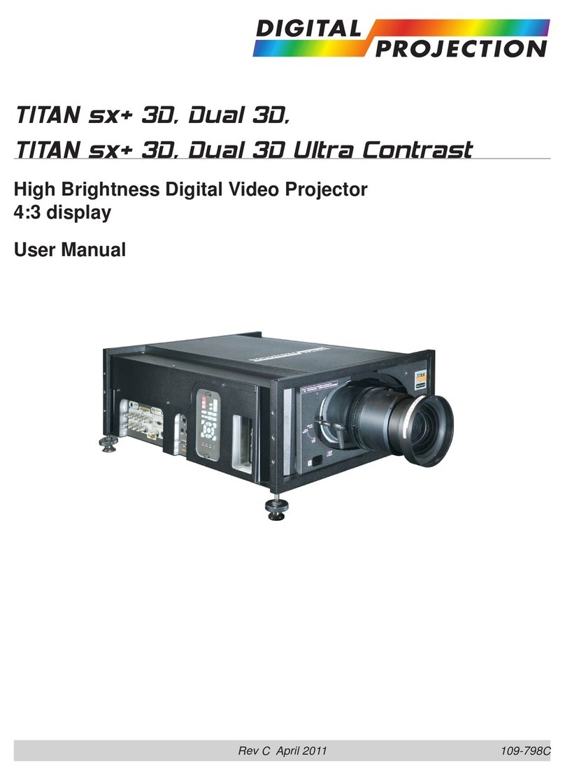 Digital Projection TITAN sx+ 3D User manual
