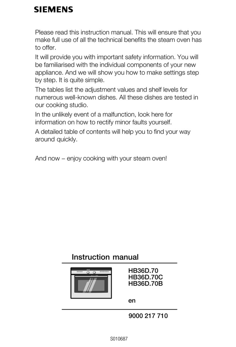 Siemens HB36D.70B User manual