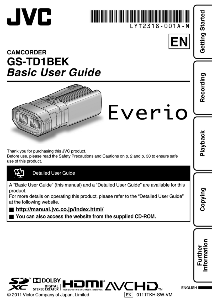 JVC EVERIO GS-TD1BEK Operating and maintenance manual