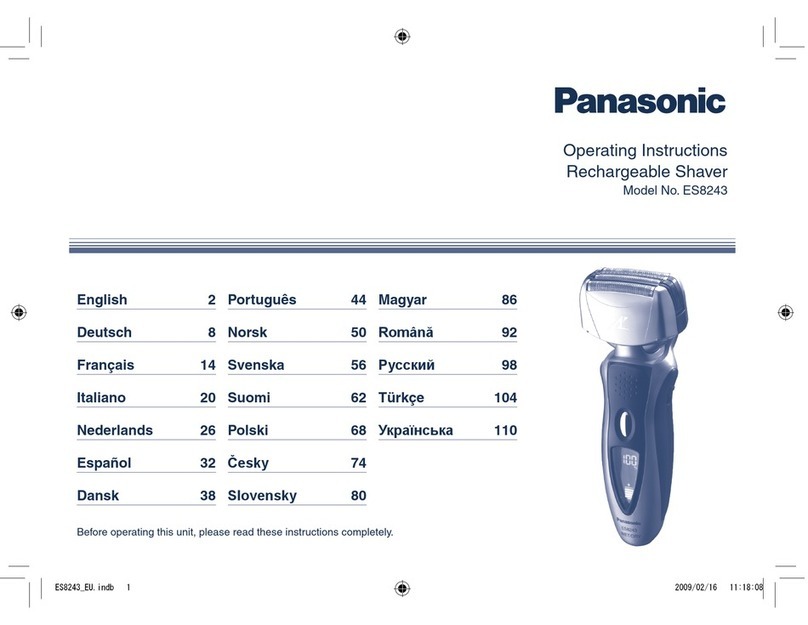 Panasonic ES-8243 operating instructions
