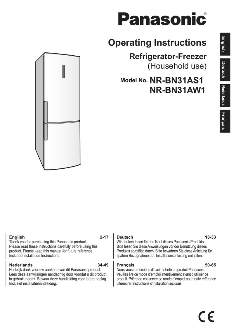 Panasonic NR-BN31AW1 User manual