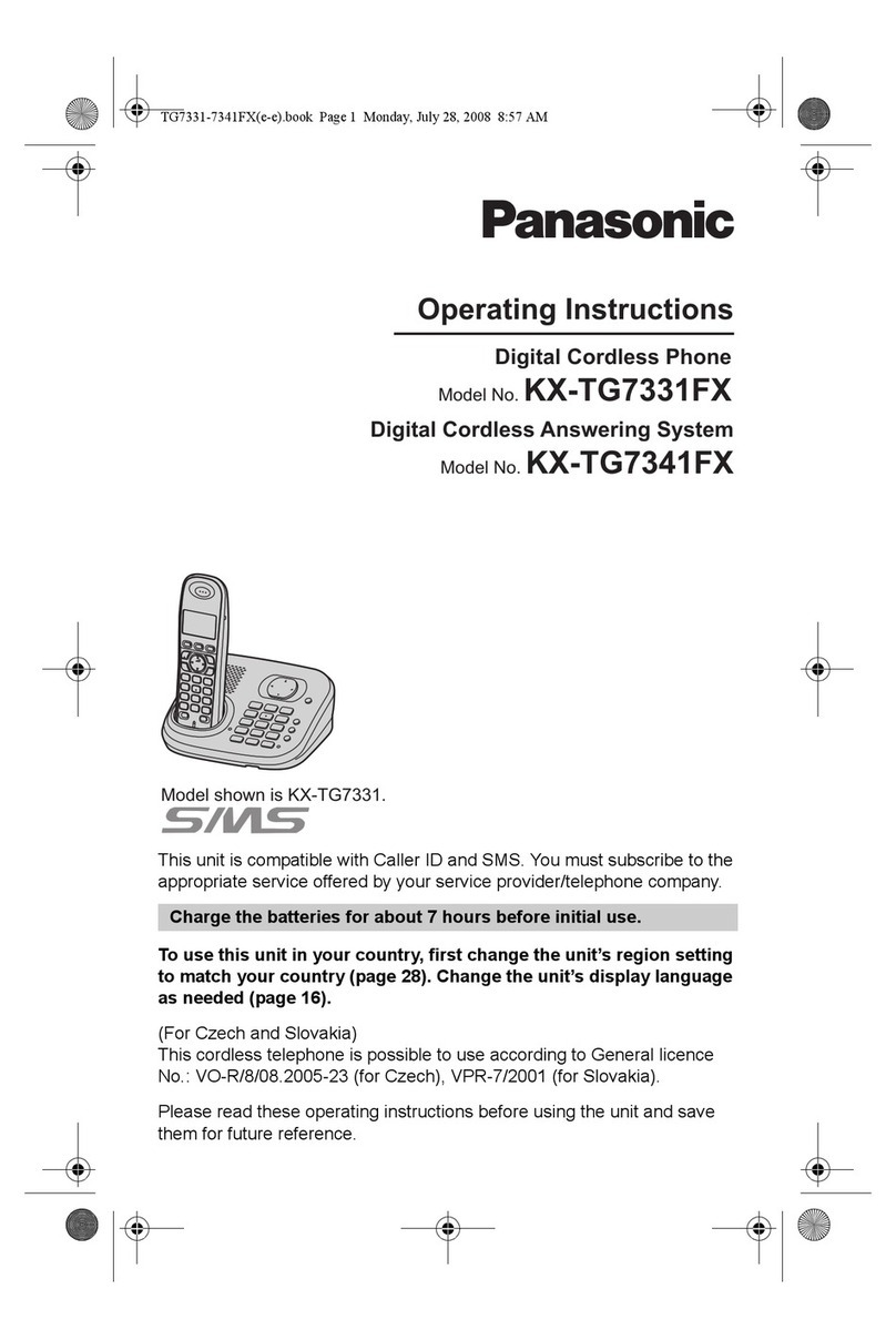 Panasonic KX-TG7341FX User manual