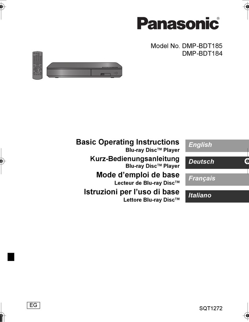 Panasonic DMP-BDT184 Technical specifications