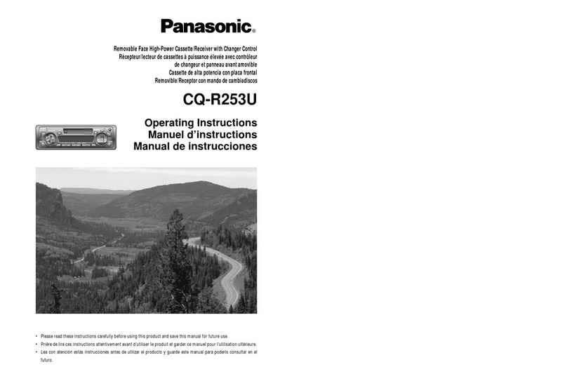 Panasonic CQ-R253U User manual Panasonic CQ-R253U User manual