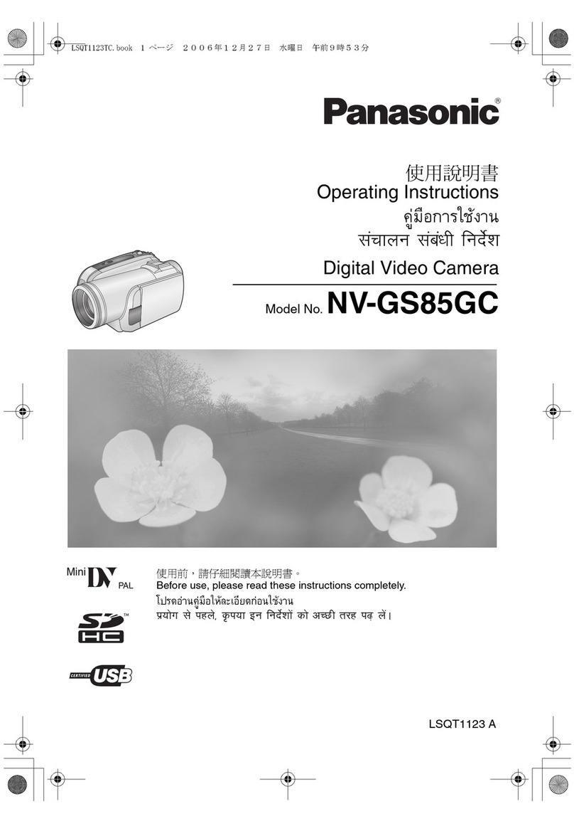 Panasonic NV-GS85GC operating instructions