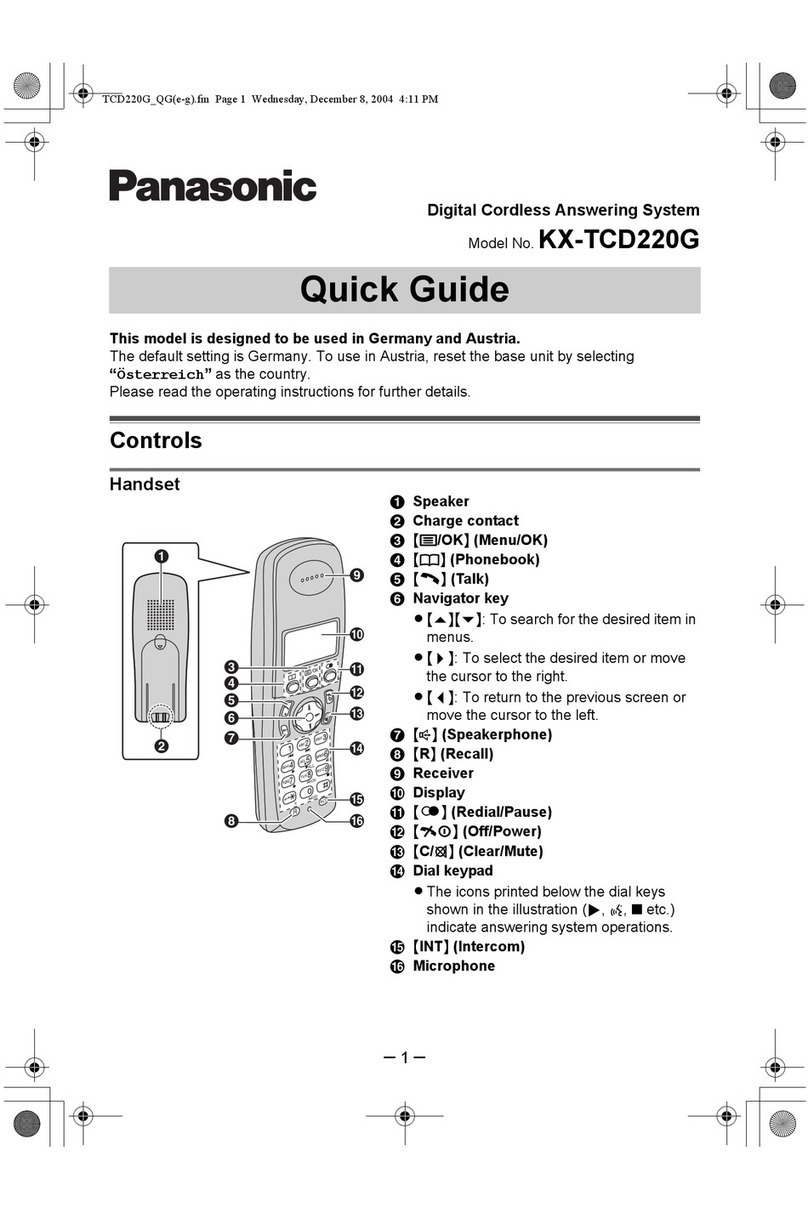 Panasonic KX-TCD220G User manual
