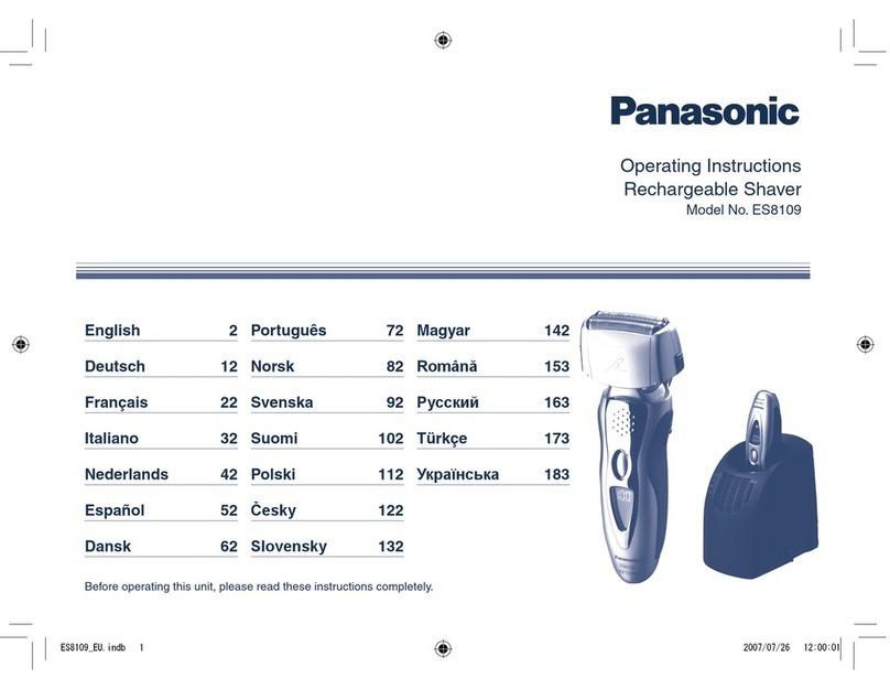Panasonic ES-8109 User manual