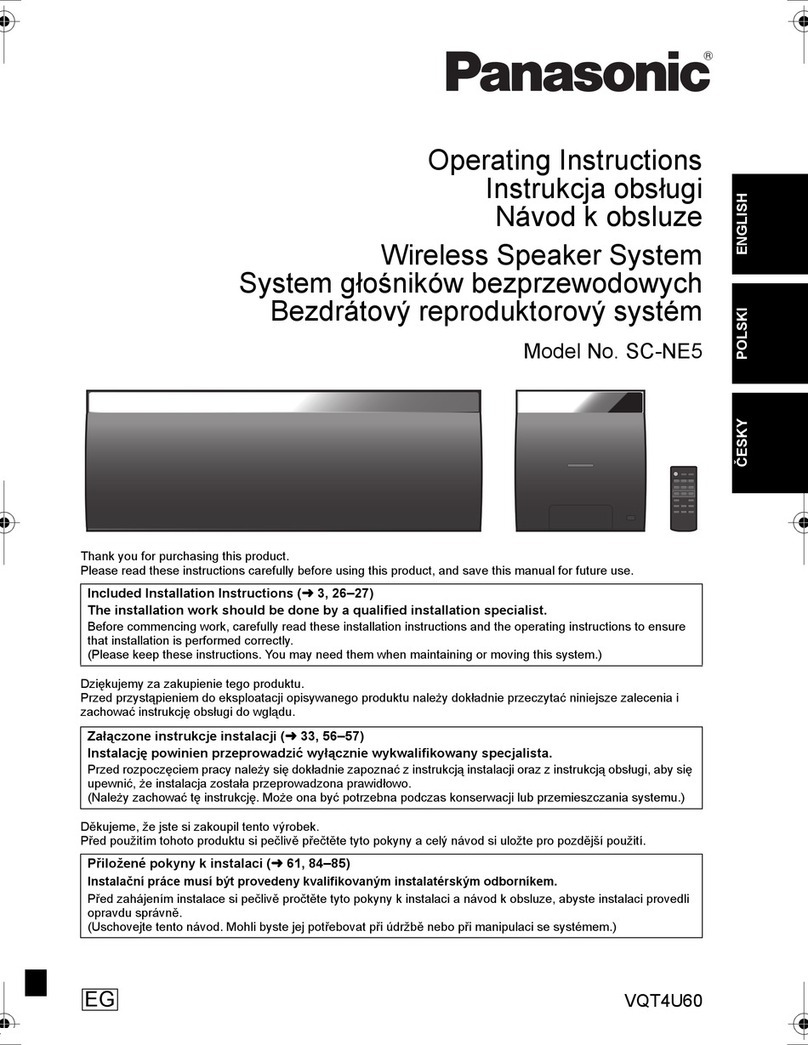 Panasonic SC-NE5 operating instructions