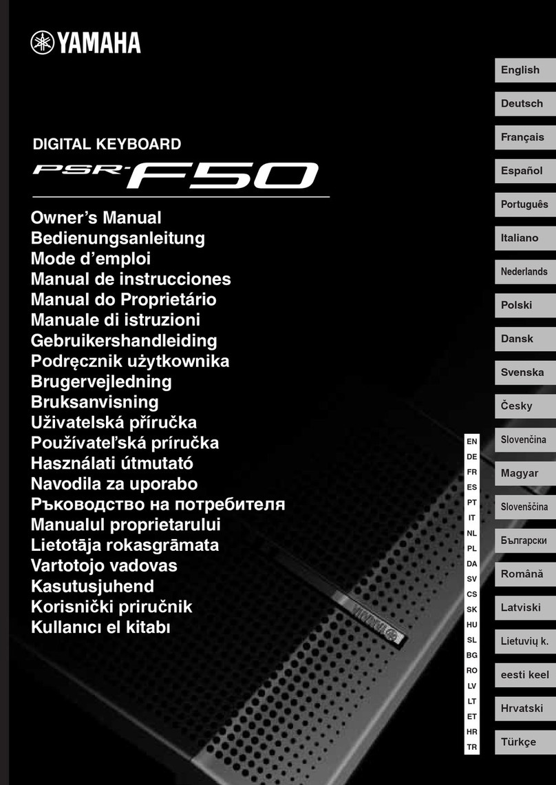 Yamaha PSR-F50 owner's manual
