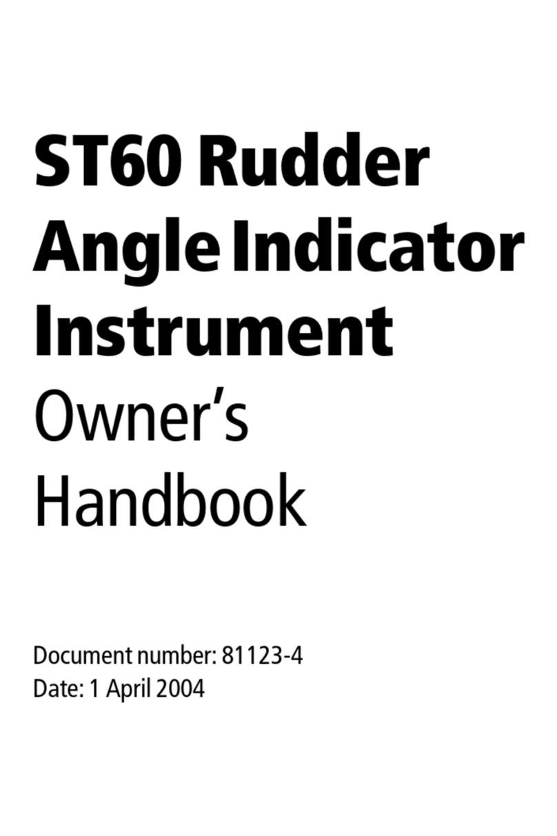 Raymarine ST60 Tridata Owner's handbook