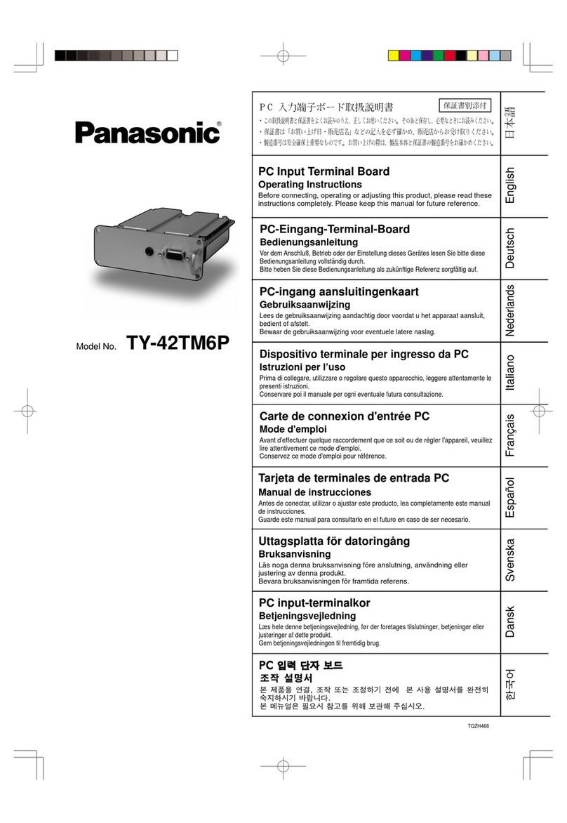 Panasonic TY-42TM6P User manual