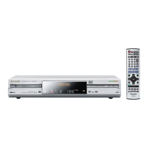 Panasonic DMRE500H - DVD RECORDER DECK User manual