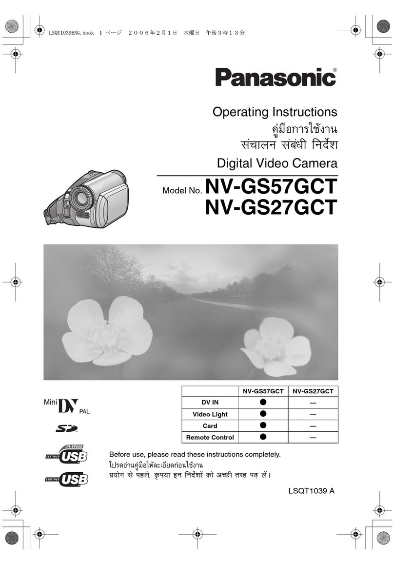 Panasonic NV-GS27GCT operating instructions