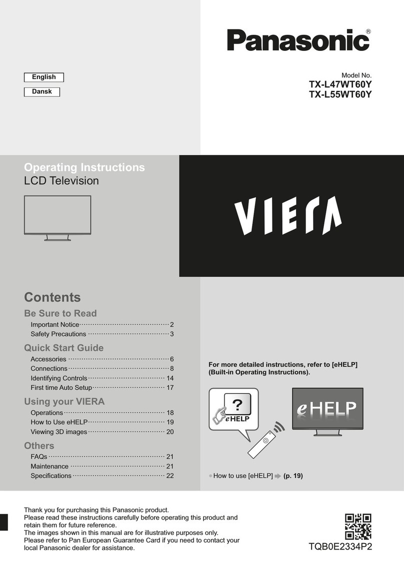 Panasonic TX-L55WT60Y User manual