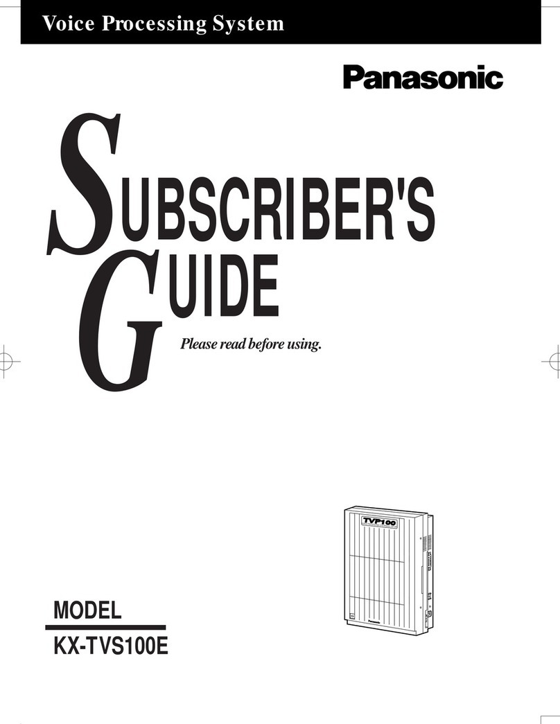 Panasonic KX-TVS100E User manual