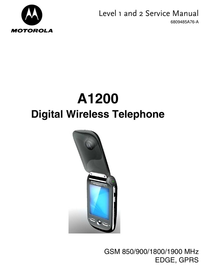 Motorola MOTOMING A1200 Service manual