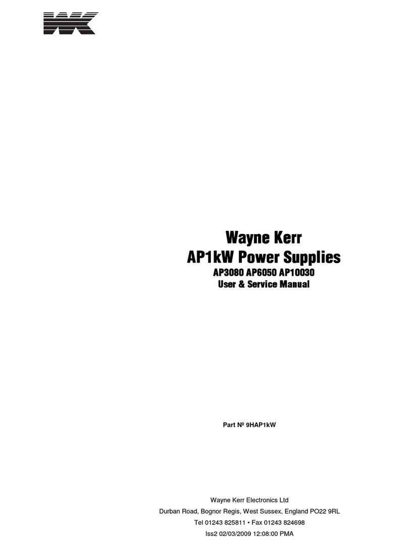 Wayne Kerr AP10030 User & service manual Wayne Kerr AP10030 User & service manual