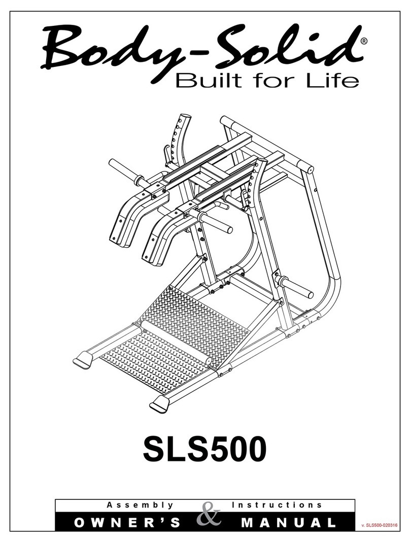 Body Solid SLS500 User manual Body Solid SLS500 User manual