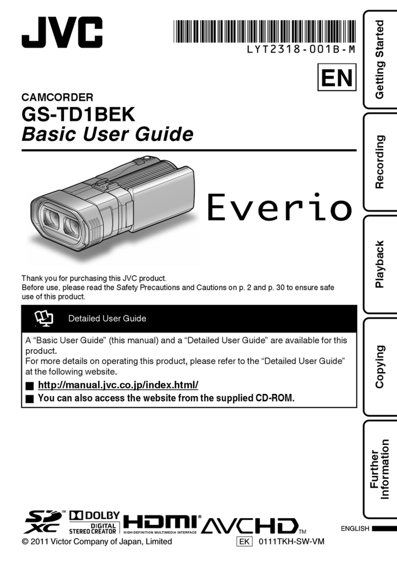JVC EVERIO GS-TD1BEK Operating and maintenance manual