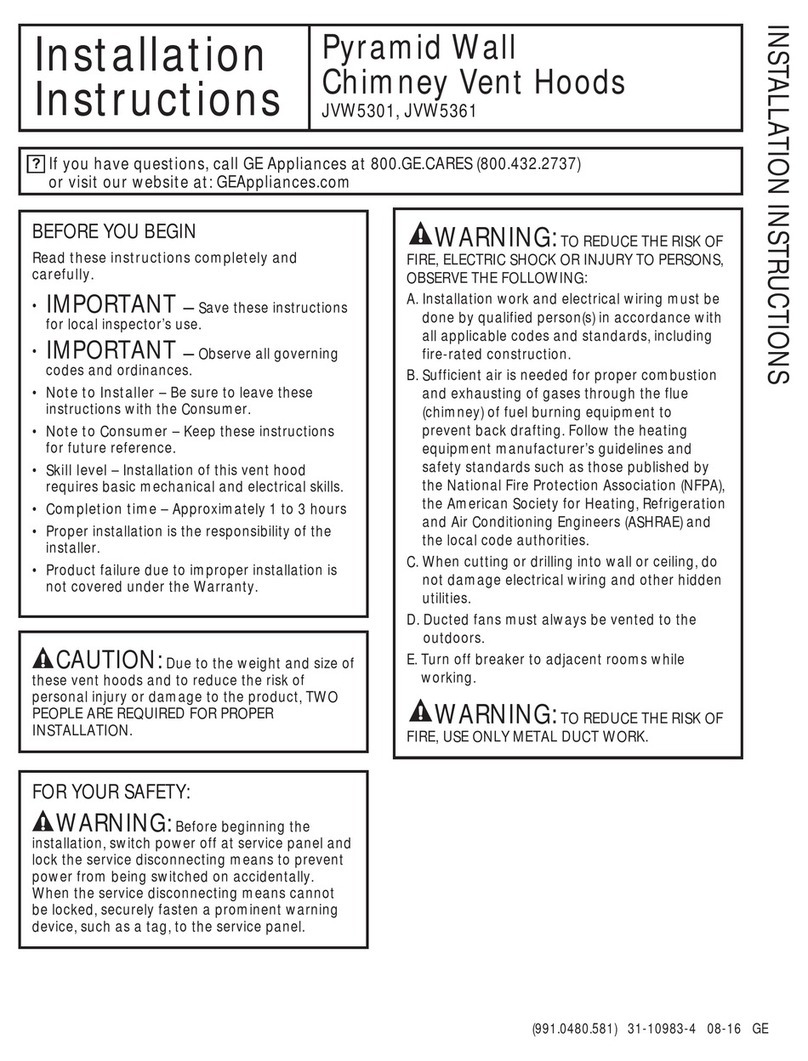 GE JVW5361 User manual