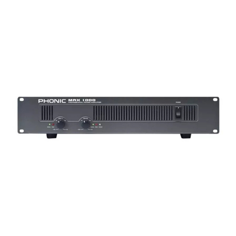 Phonic MAX 1000 User manual