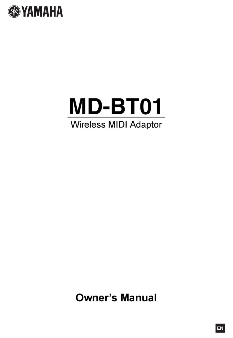 Yamaha MD-BT01 User manual