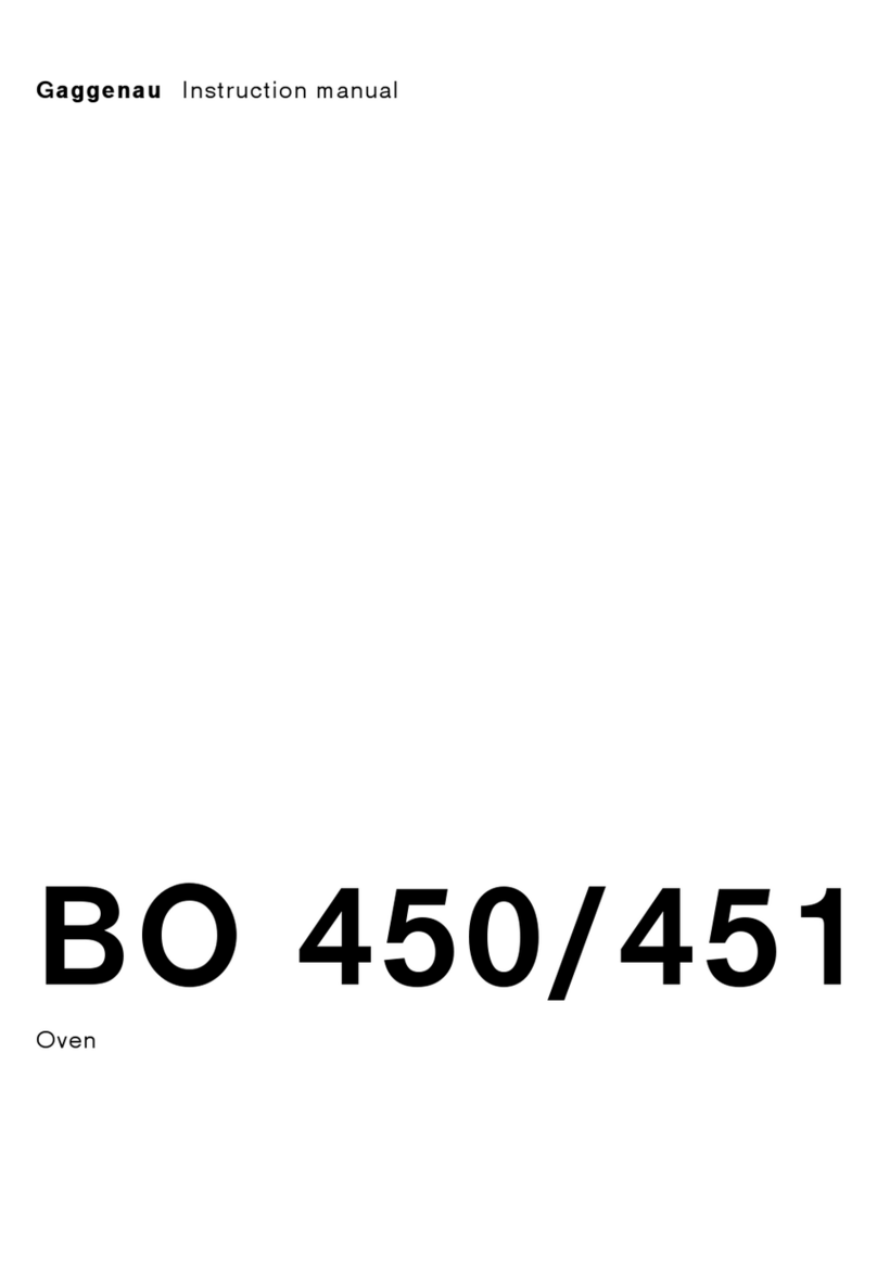 Gaggenau BO 450 BO 451 instruction manual Gaggenau BO 450 BO 451 instruction manual