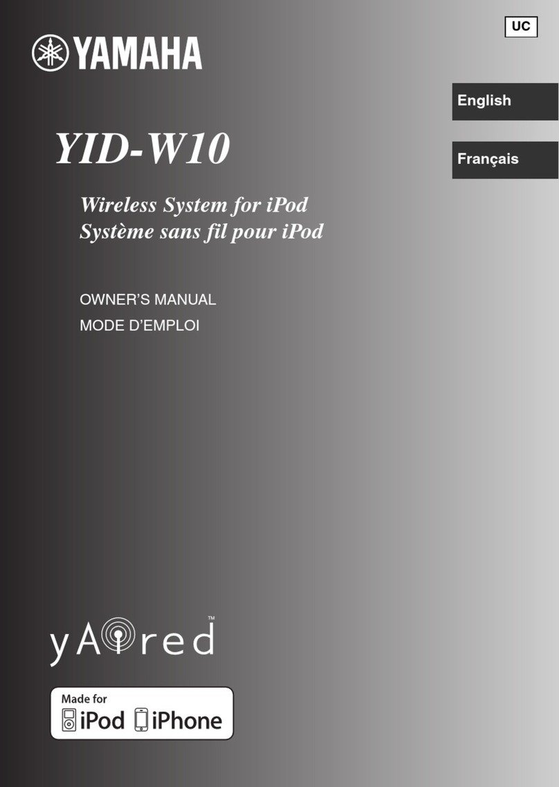 Yamaha YID-W10 User manual Yamaha YID-W10 User manual