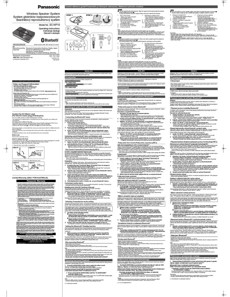 Panasonic SC-NP10 User manual