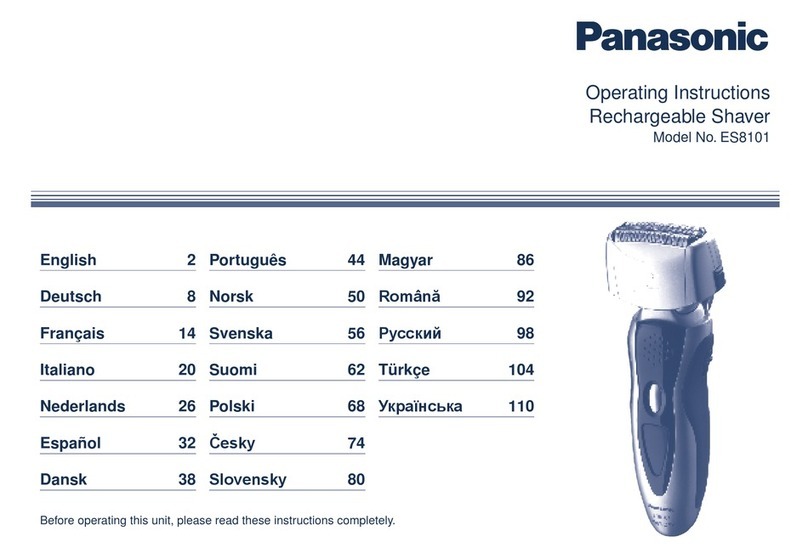 Panasonic ES-8101 operating instructions