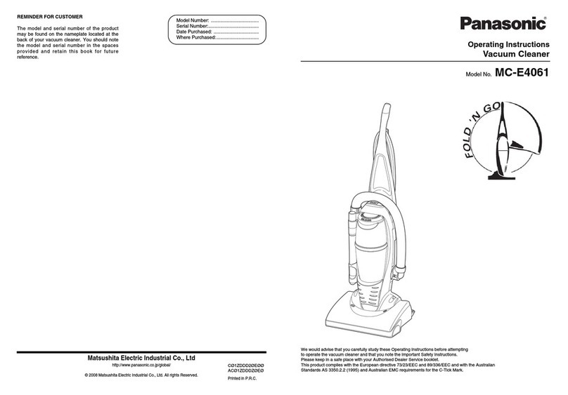 Panasonic MC-E4061 operating instructions