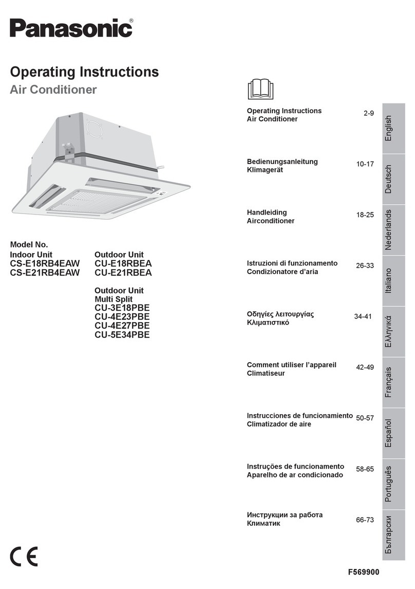 Panasonic CU-5E34PBE User manual
