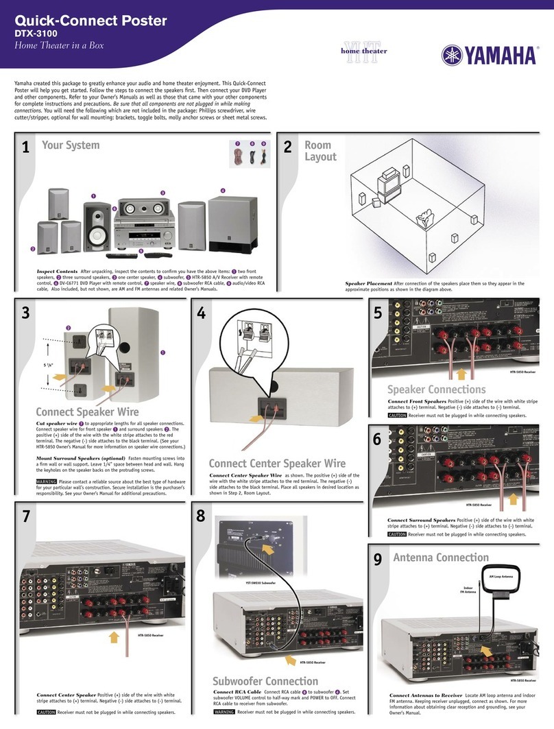 Yamaha DTX-3100 Assembly instructions