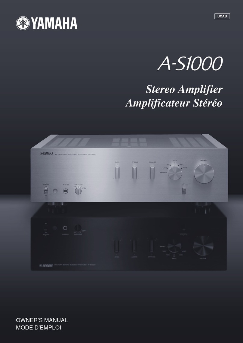 Yamaha AS1000 - Amplifier owner's manual