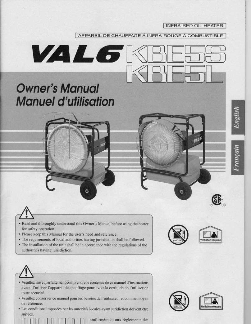 Val6 KBE5L owner's manual