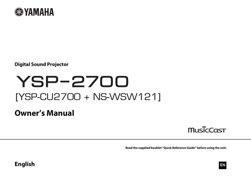 Yamaha YSP-2700 User manual