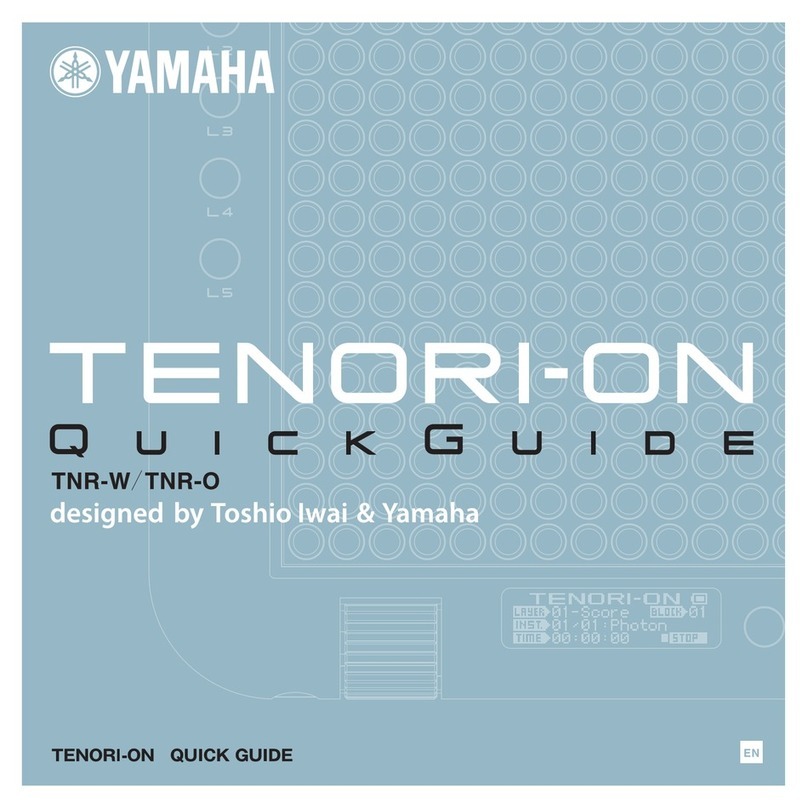 Yamaha TENORI-ON TNR-W quick guide