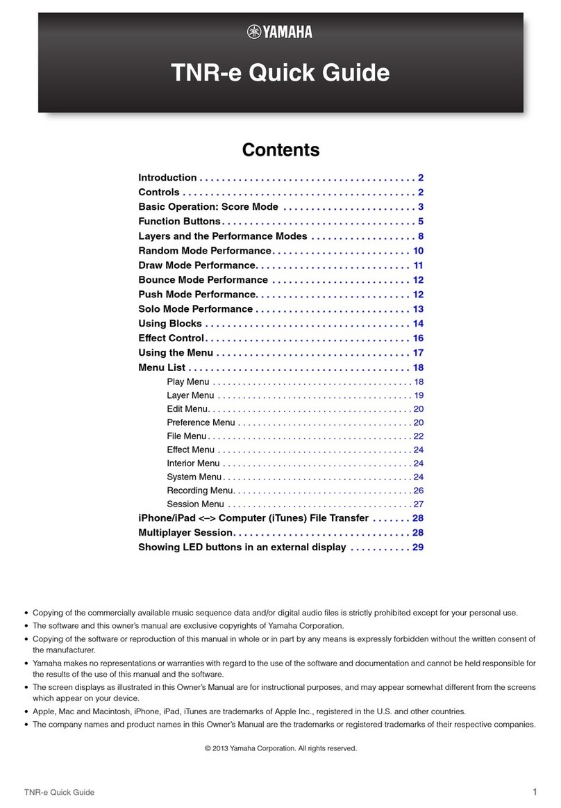 Yamaha TNR-e User manual
