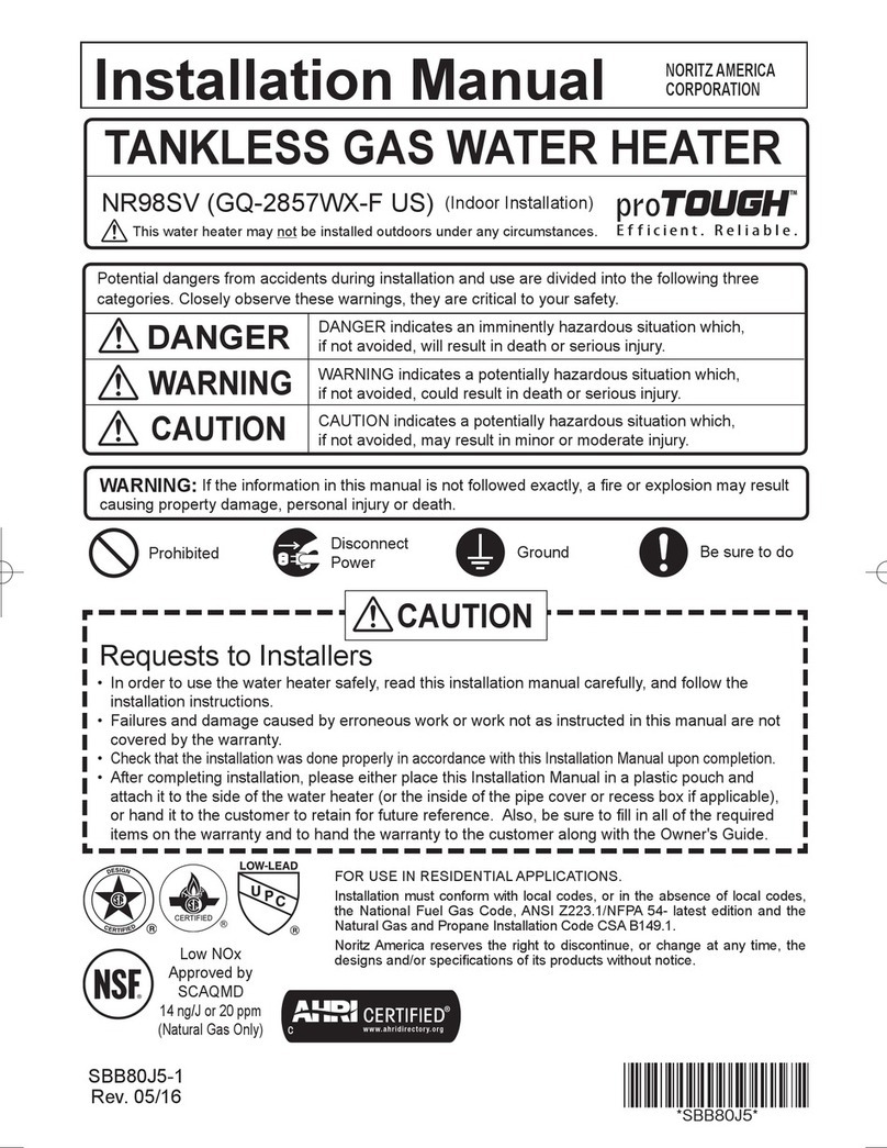 Noritz GQ-2857WX-F US installation manual