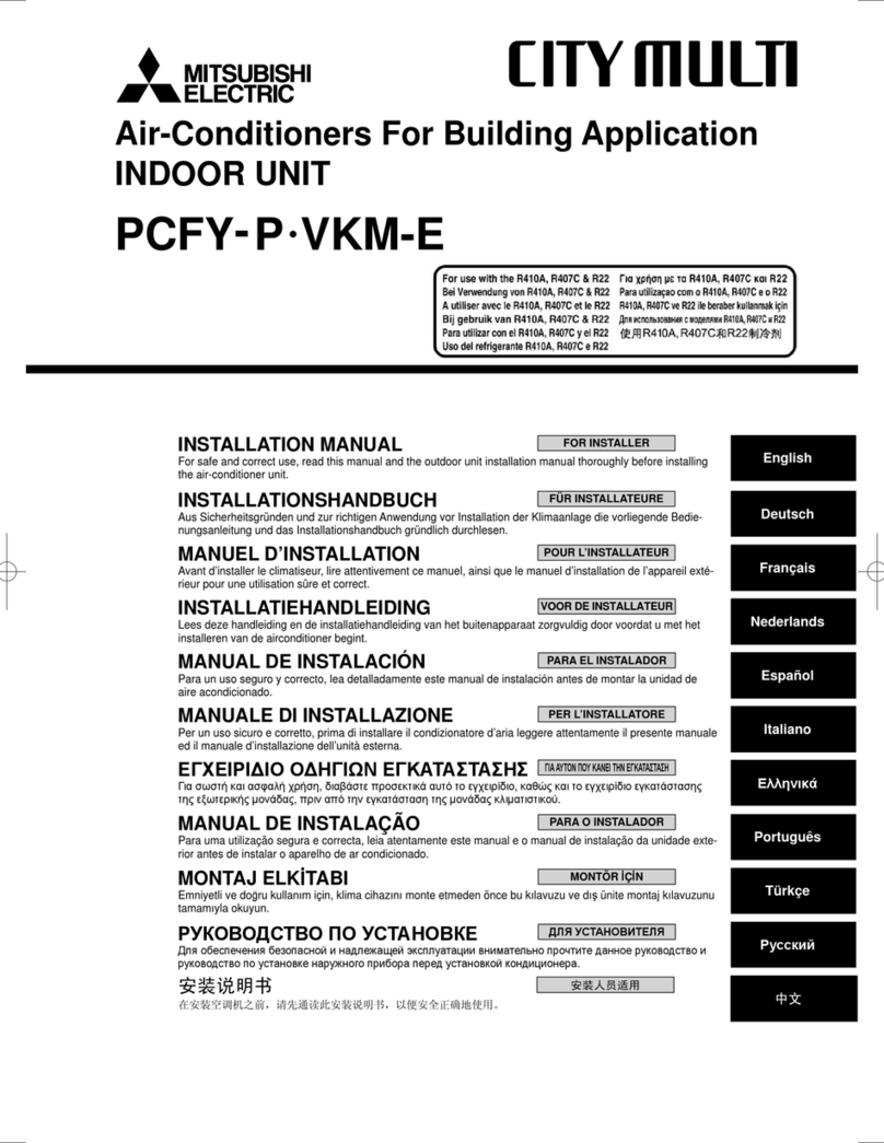 Mitsubishi PCFY-P VKM-E User manual