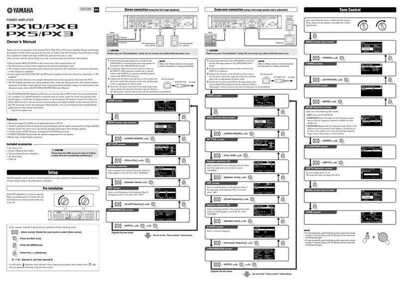 Yamaha PX8 owner's manual
