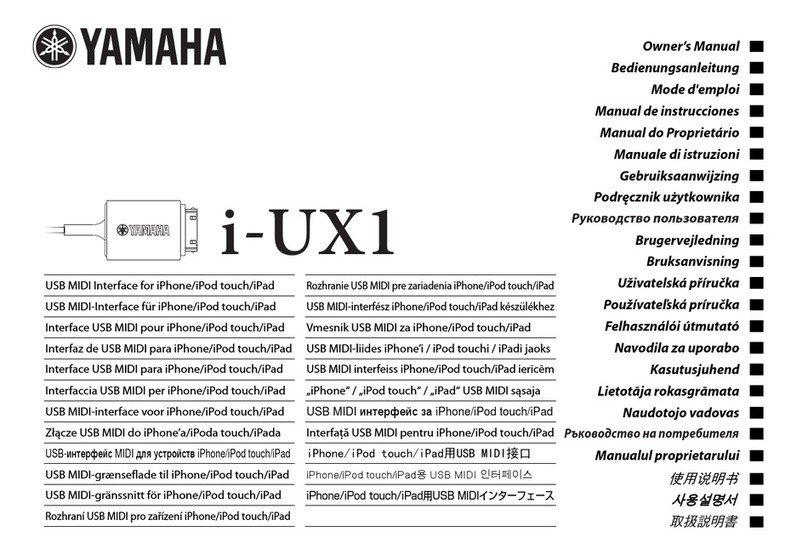 Yamaha i-UX1 User manual