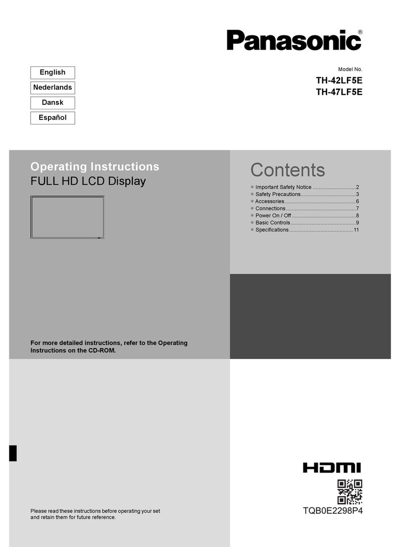 Panasonic TH-47LF5E User manual