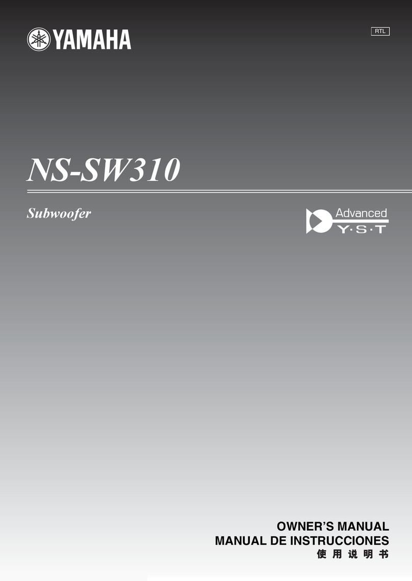 Yamaha NS-SW310 owner's manual