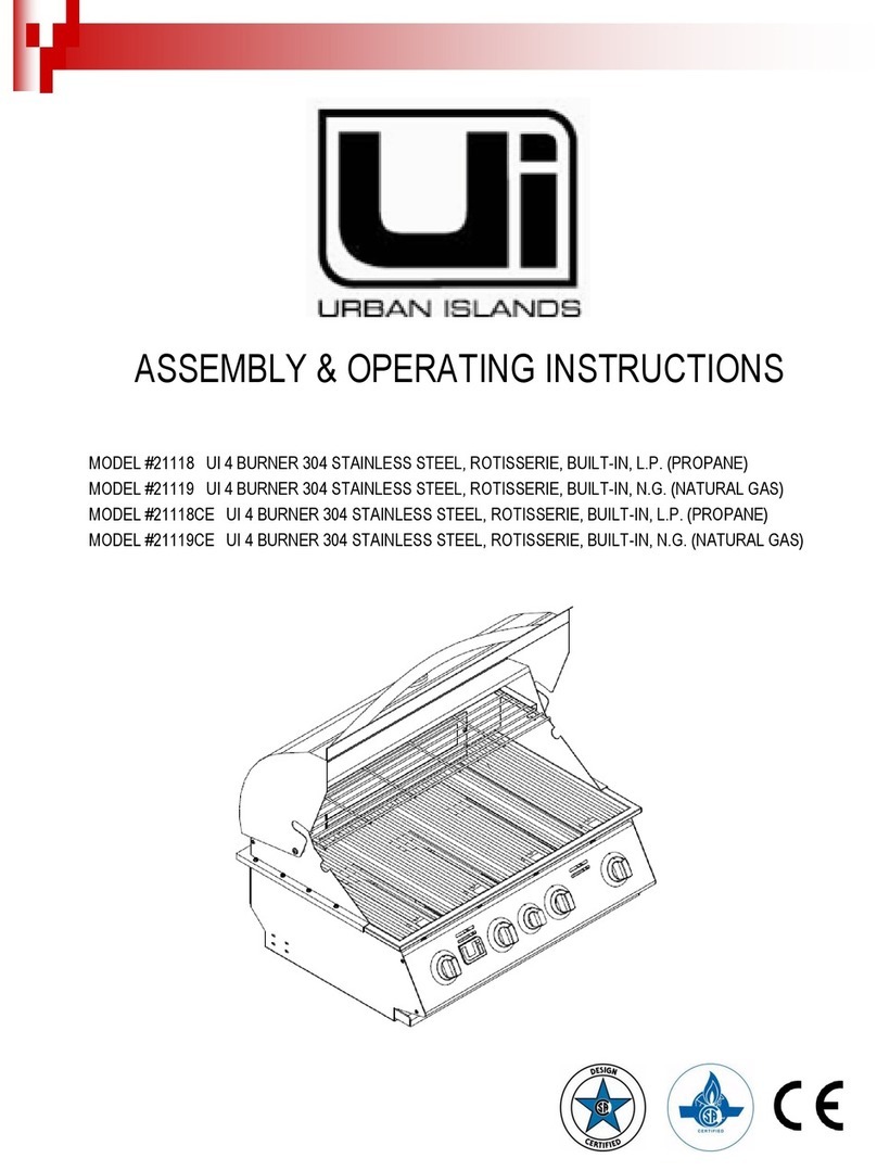 Urban Islands 21119CE Assembly & operating instructions