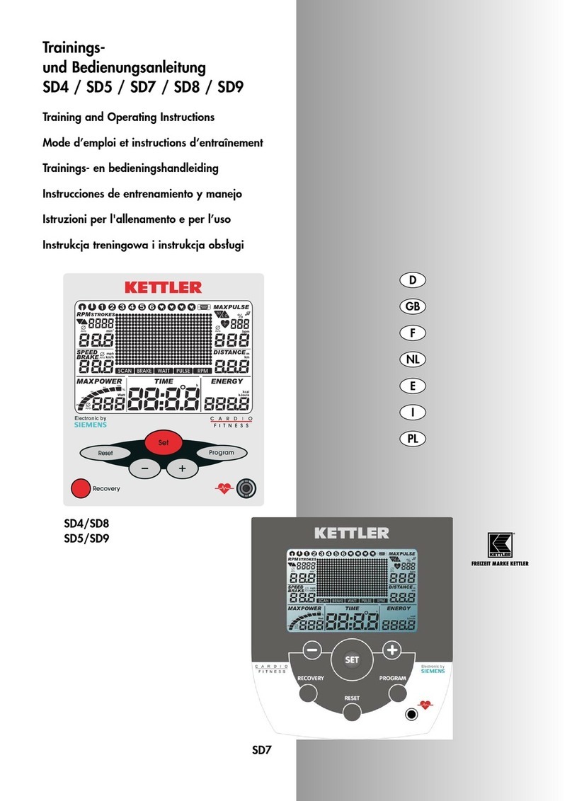 Kettler SD9 Training and operating instructions
